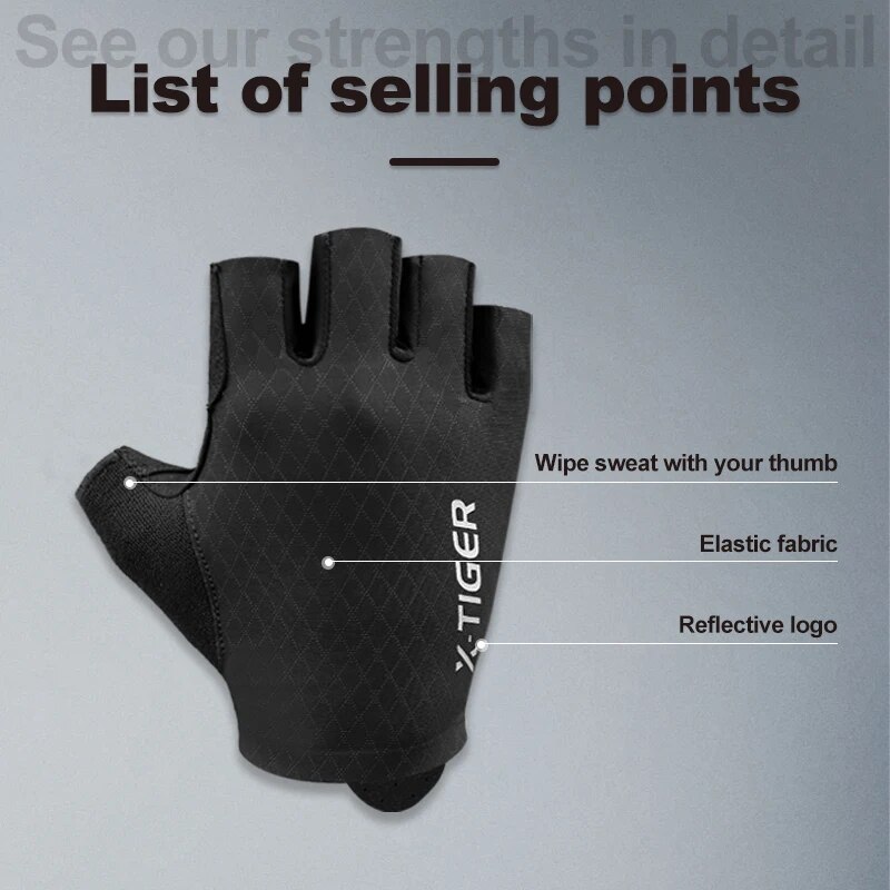 X-TIGER Cycling Gloves Half Fi - đánh giá và giá X Sports Equipment