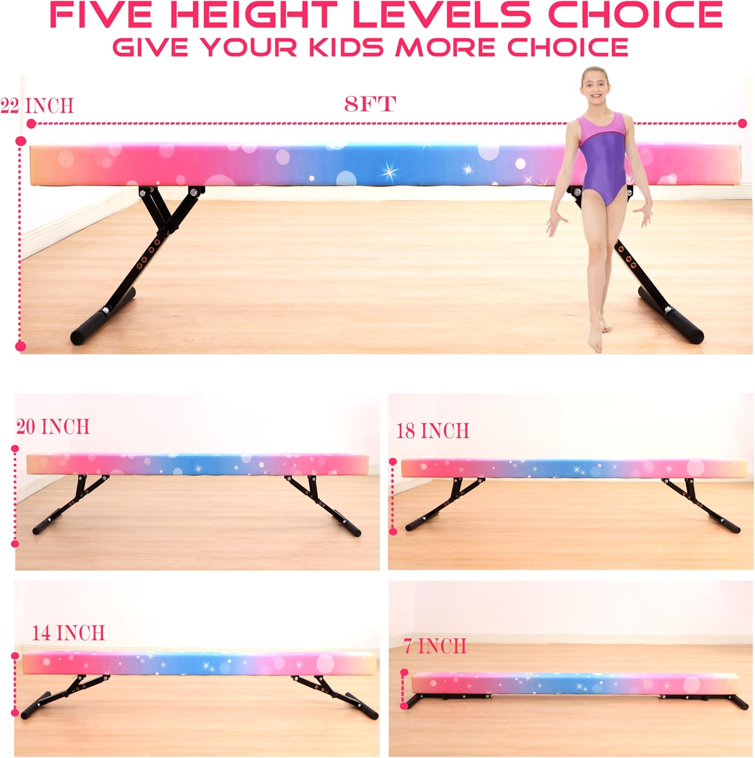 8 Ft Gymnastic Slant Board Adj - đánh giá và giá Gymnastics Beam Floor